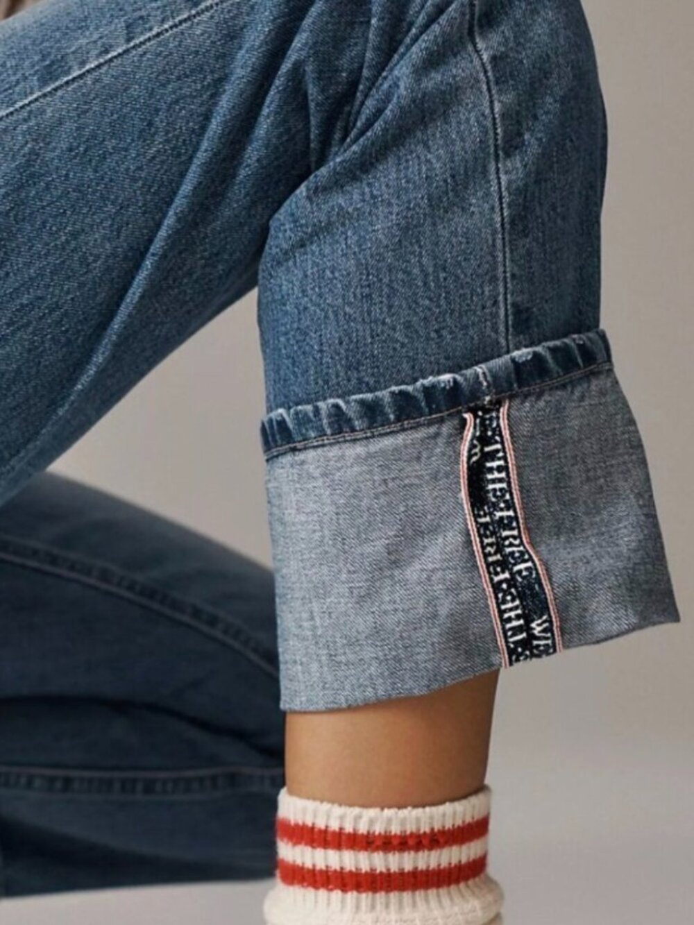 NWT We The Free Slim Shade Selvedge Jeans Boho Cotton Size 25 $148 - Picture 3 of 15